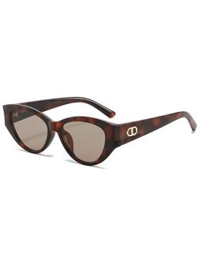 Others Follow Tortoiseshell Cat-Eye Sunglasses with Gold Detail